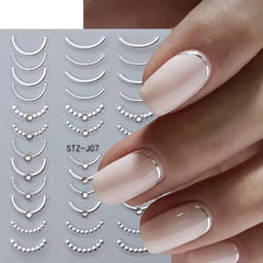 POWPOP dreamcatcher flower nail art decal for DIY nails.