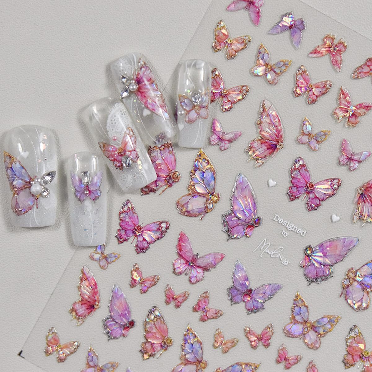 POWPOP dreamcatcher flower decal adds whimsical detail for playful manicures