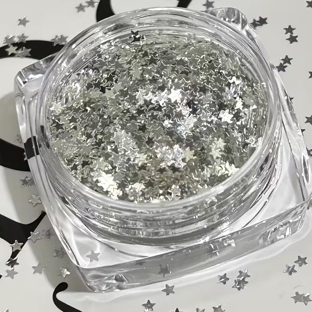 PowPop easy-to-use sequins apply on wet or dry polish for quick sparkle.