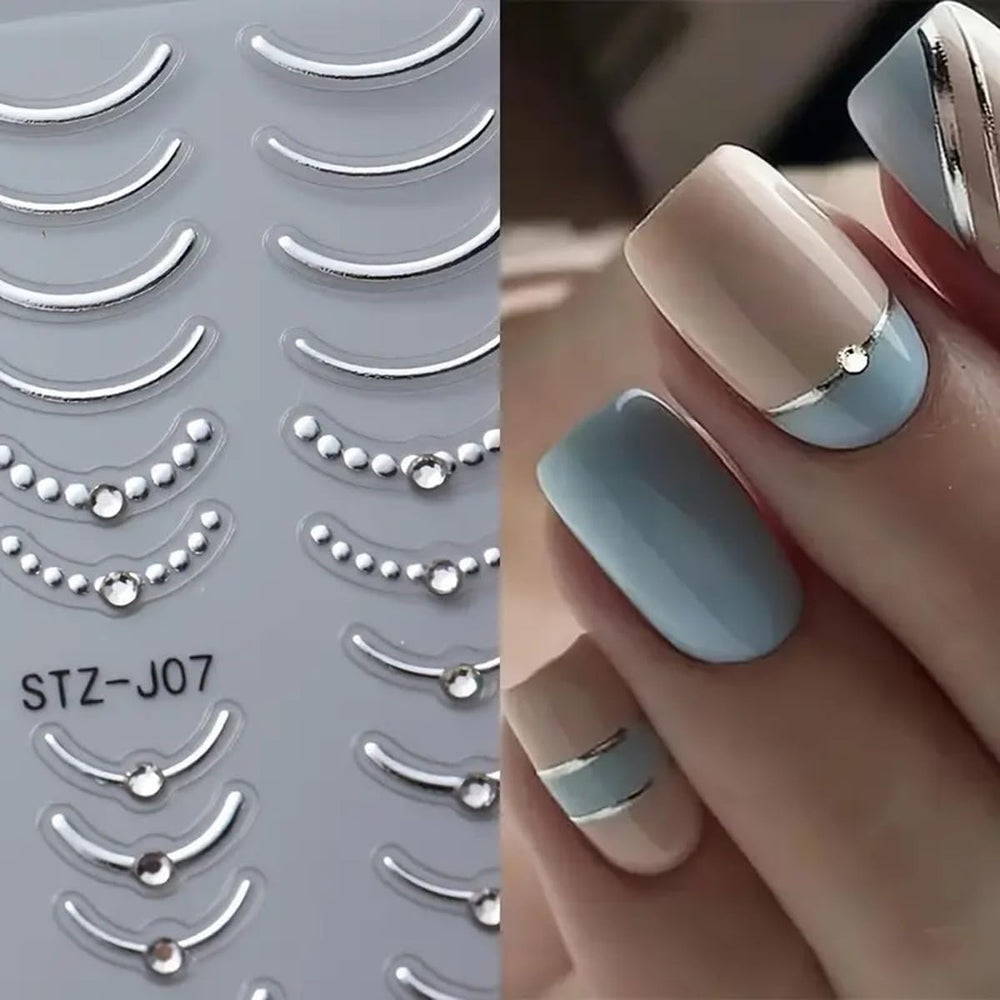 POWPOP easy-peel self-adhesive nail stickers for quick art.
