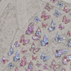 Powpop embossed floral nail art sticker brings elegant, lasting accents