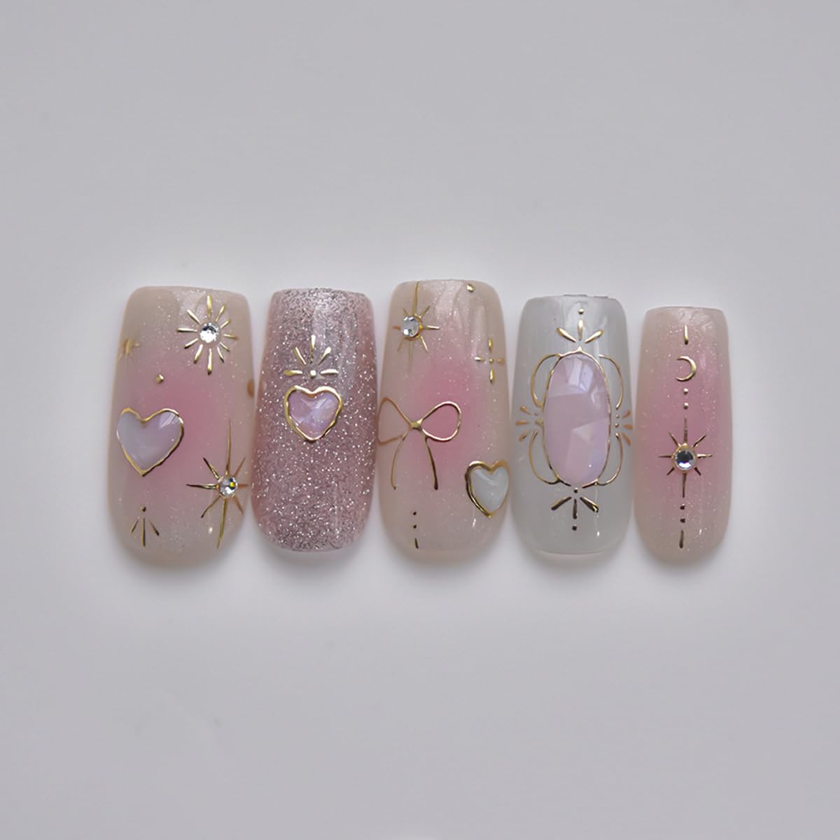 POWPOP Heart Moon self-adhesive sheets simplify quick nail art at home.