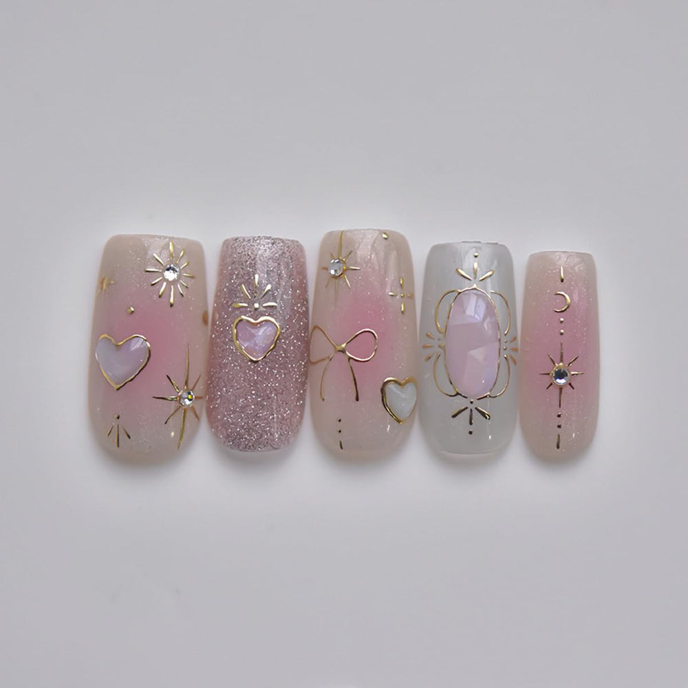 POWPOP Heart Moon self-adhesive sheets simplify quick nail art at home.