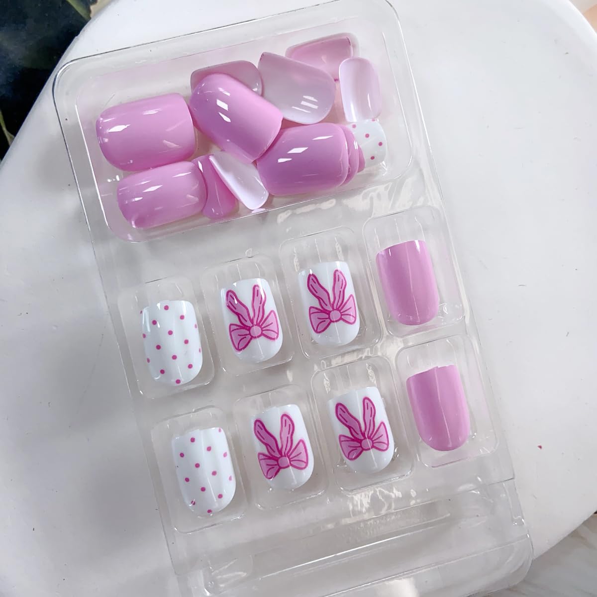 Powpop included nail file and wooden stick for easy shaping.
