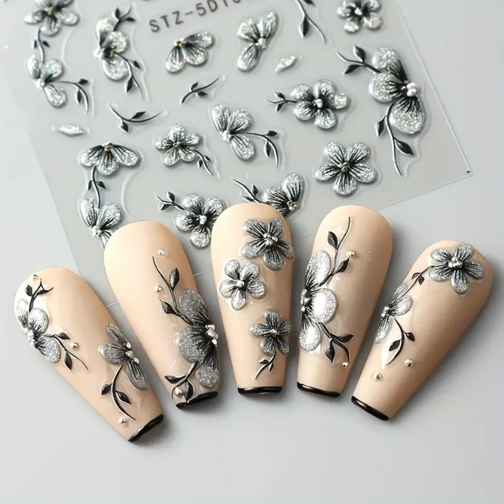 POWPOP seashell butterfly sticker evokes beachy vibes on nails