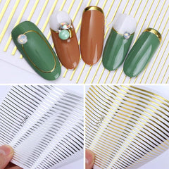 PowPop self-adhesive nail stickers simplify application and removal.