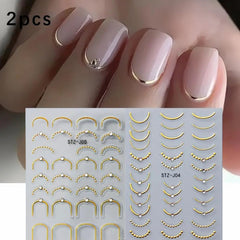 POWPOP self-adhesive nail stickers offer quick, mess-free application.