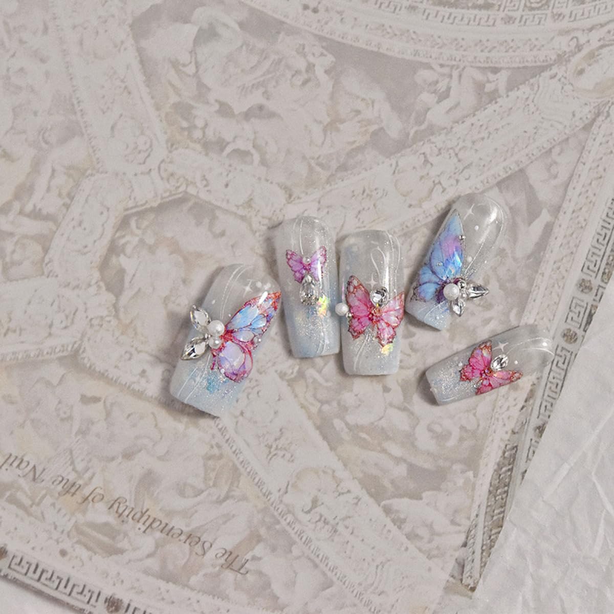 POWPOP UV gel-friendly decals adapt to various finishes for versatile manicures