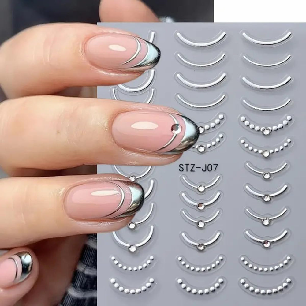 POWPOP wedding and Valentine nail design decal for special occasions.