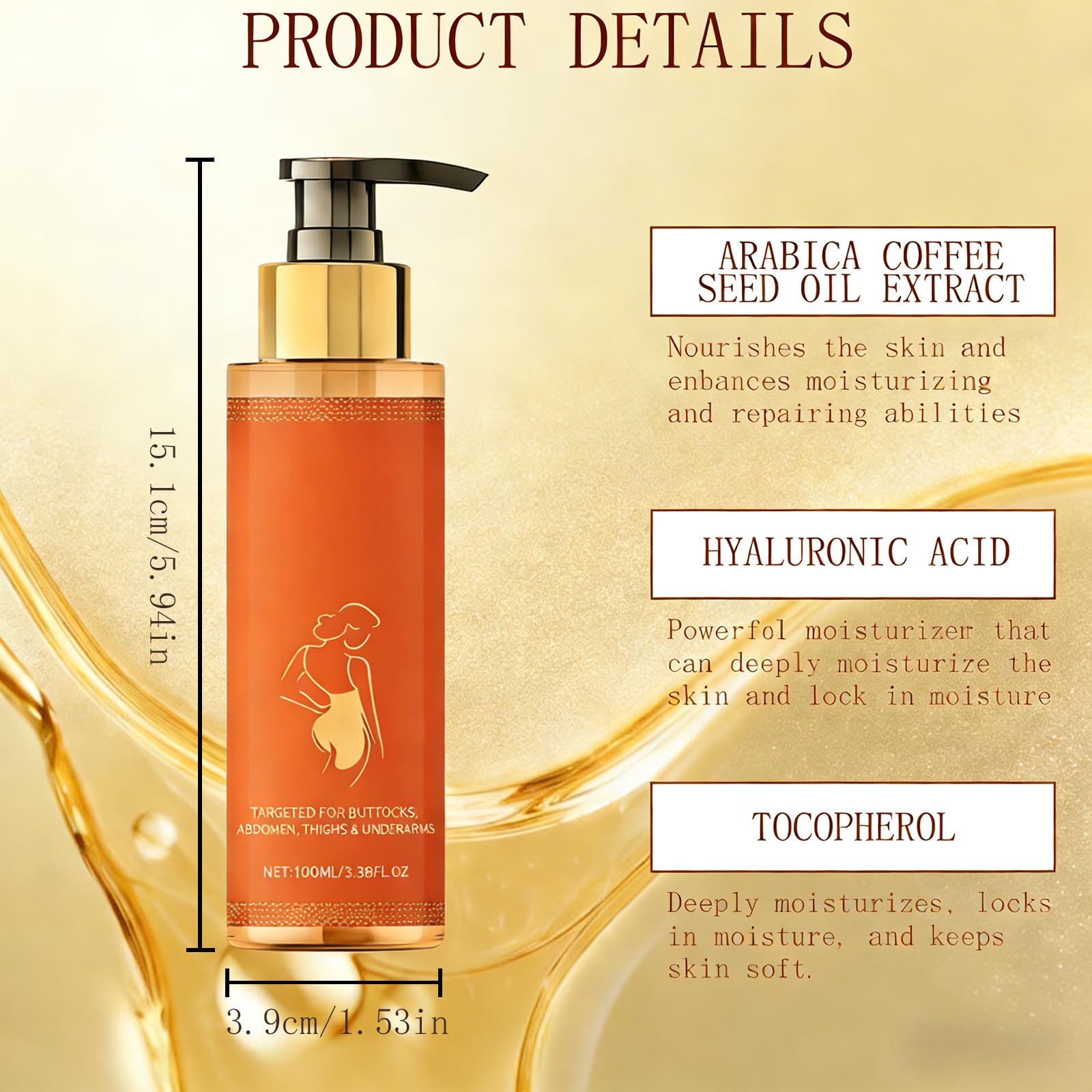 POYICGS Body Firming Oil abdomen focus emphasizes full-body care