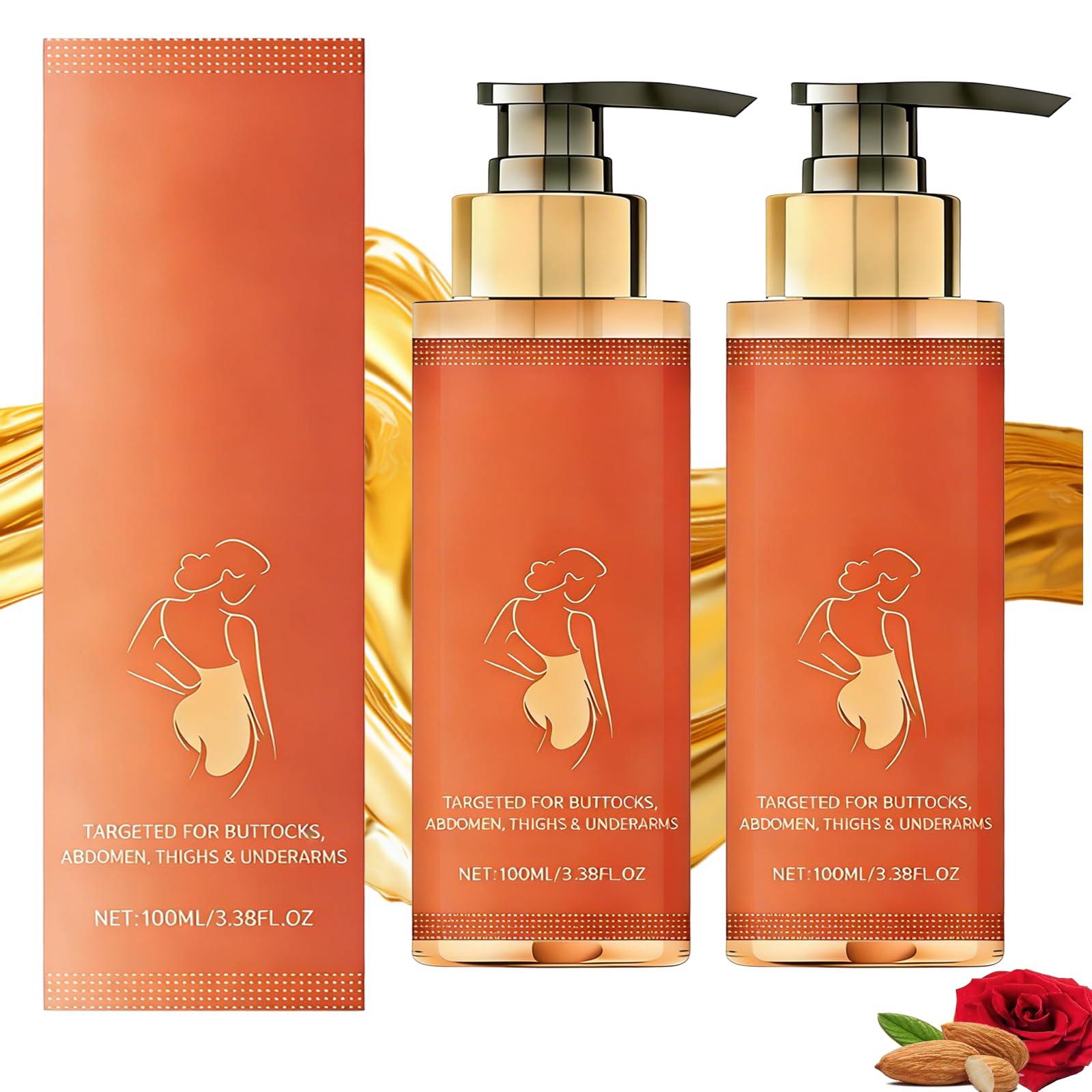 POYICGS Body Firming Oil bottle highlights lightweight hydration for everyday glow