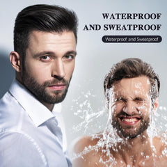Water-resistant POZILAN beard pencil resists sweat and rain.