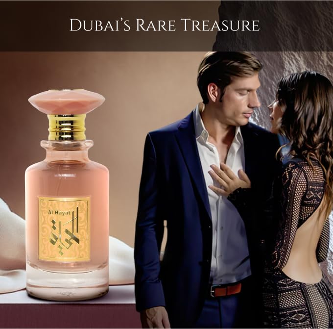 Prince Parfums Dubai Al Hayat amber note close-up suggesting warm, lasting scent.