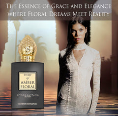 PP Prince Parfums Dubai Amber Floral label detail signals premium quality