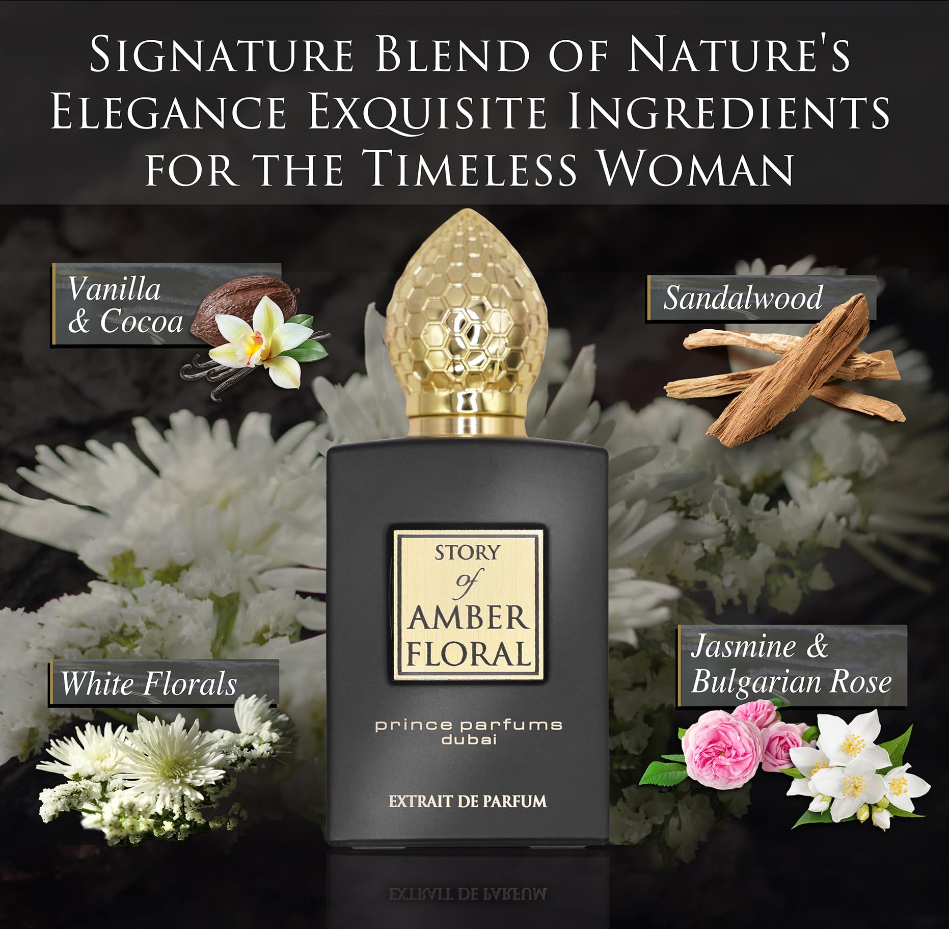 PP Prince Parfums Dubai Amber Floral packaging box, ideal gift