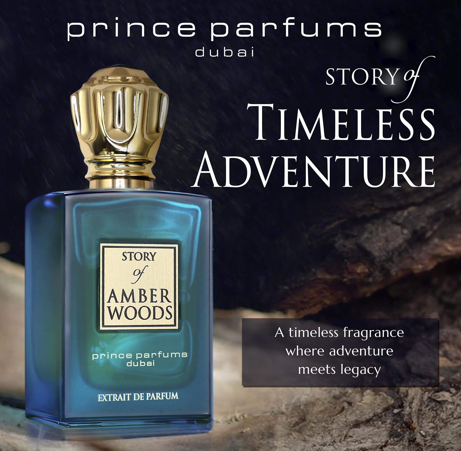 Prince Parfums Dubai Amber Woods spray application demonstrates balanced projection for daily luxury.
