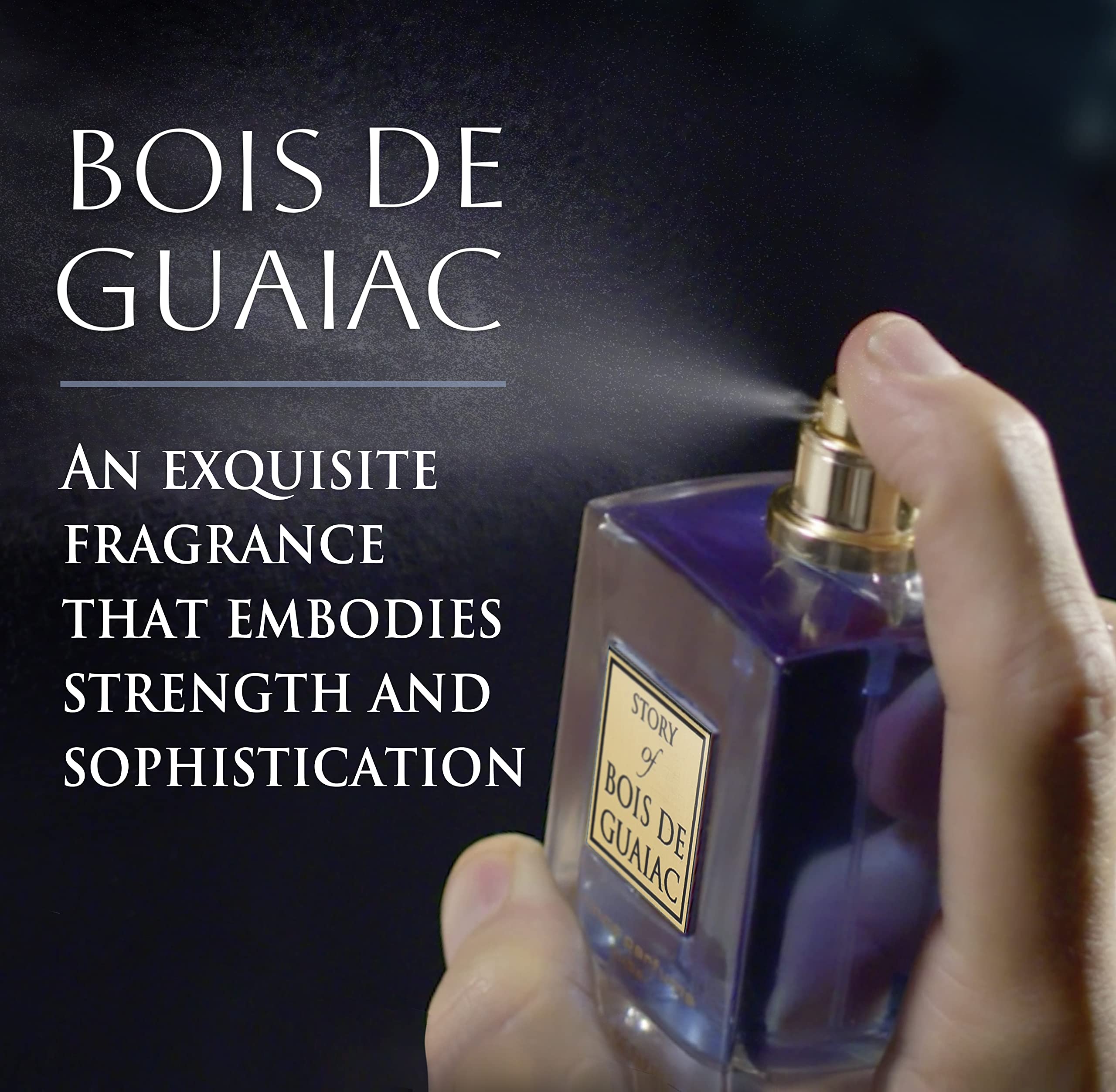 Exotic woods note visual cue for Bois de Guaiac by Prince Parfums Dubai