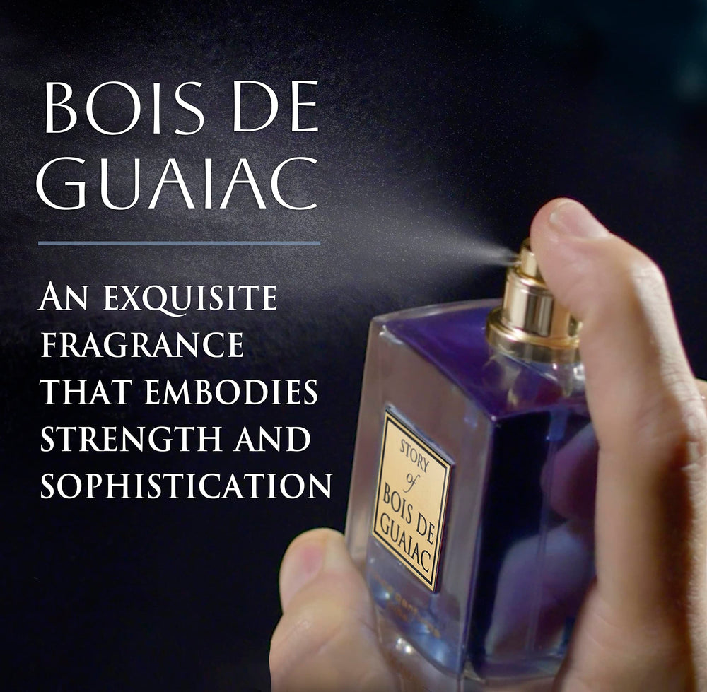 Exotic woods note visual cue for Bois de Guaiac by Prince Parfums Dubai