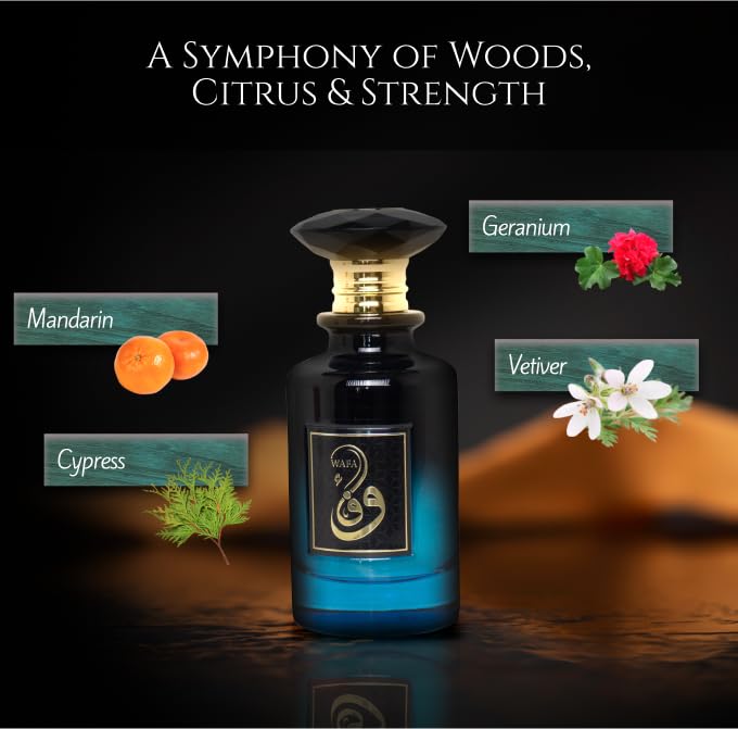 Prince Parfums Dubai Wafa geranium accents elevate sophistication.