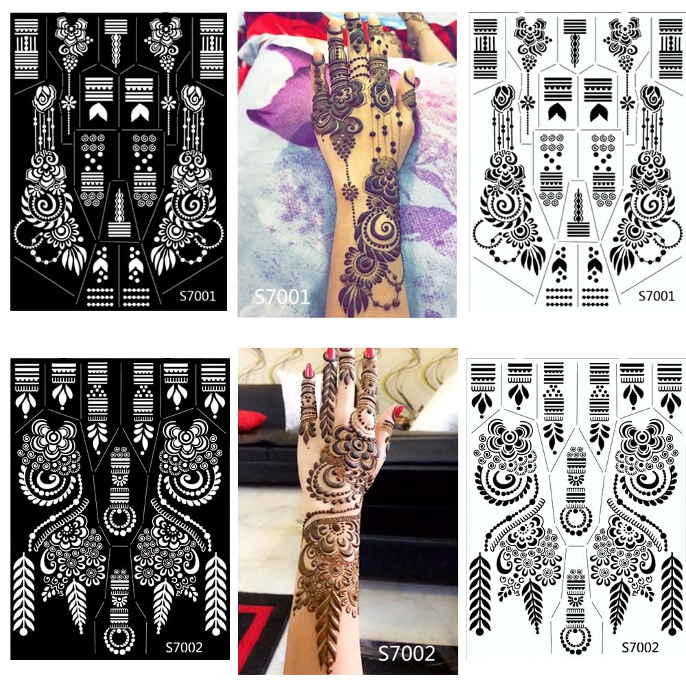 PPVWEY henna stencil wrist pattern ideal for party favors.