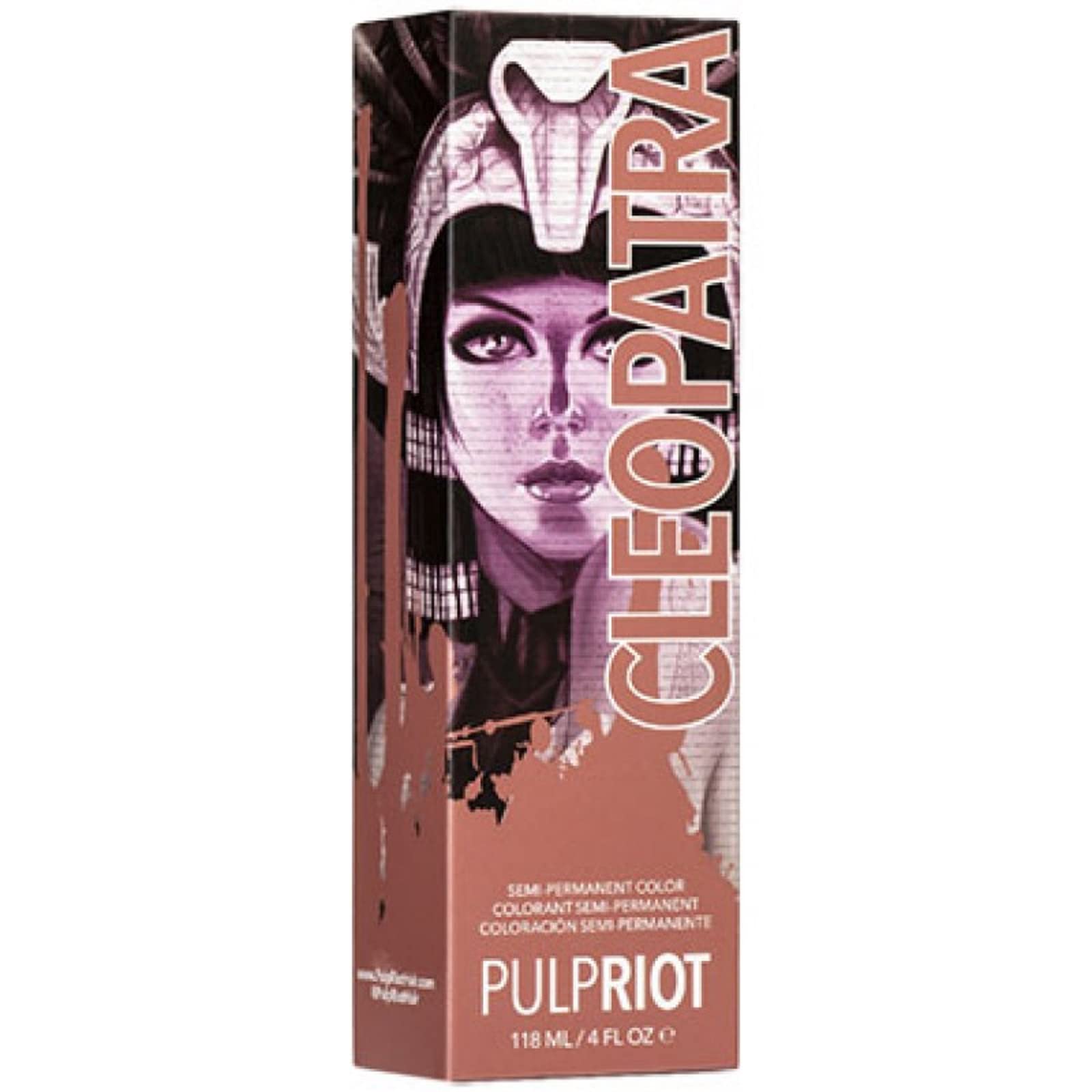 Pulp Riot Cleopatra bottle showcases vivid direct-dye color for bold, salon-ready results
