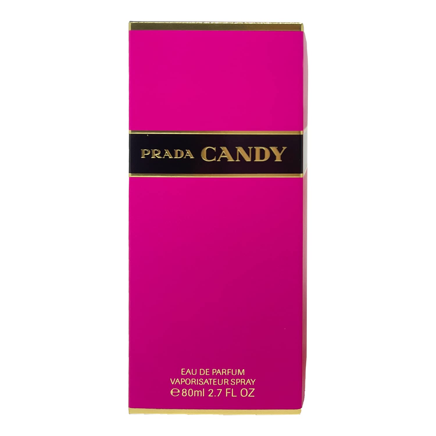 Prada Candy bottle front view, ideal for romantic evenings and lasting impression.