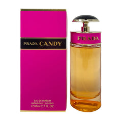Prada Candy cap detail close-up, showcases playful gourmand vibe and premium feel.