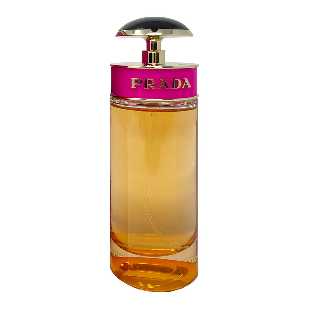 Prada Candy flacon portrait, conveys confident modern femininity for special occasions.