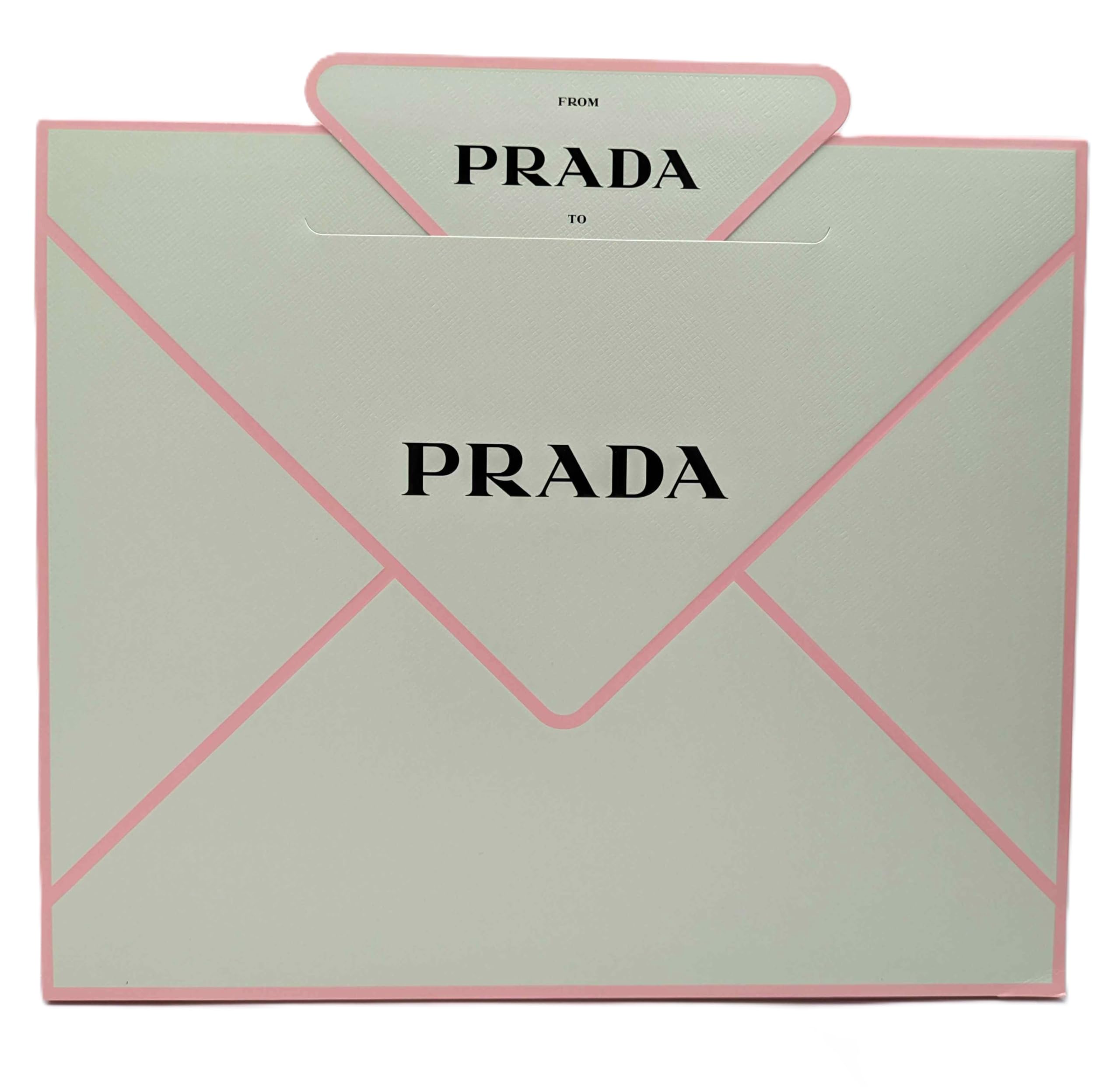 Prada Infusion Iris display angle captures the elegant fragrance setup