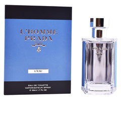 Prada L'Homme L'Eau bottle, compact 50ml for everyday freshness.