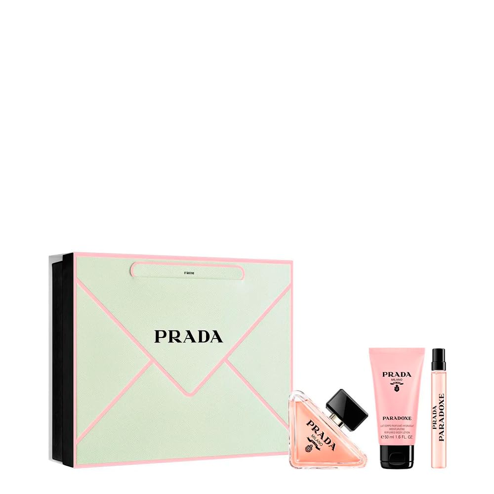 Prada Paradoxe EDP bottle (triangular) conveys timeless elegance and lasting presence.