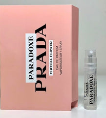 Prada Paradoxe Virtual Flower spray bottle with pink box for elegant on-the-go fragrance.
