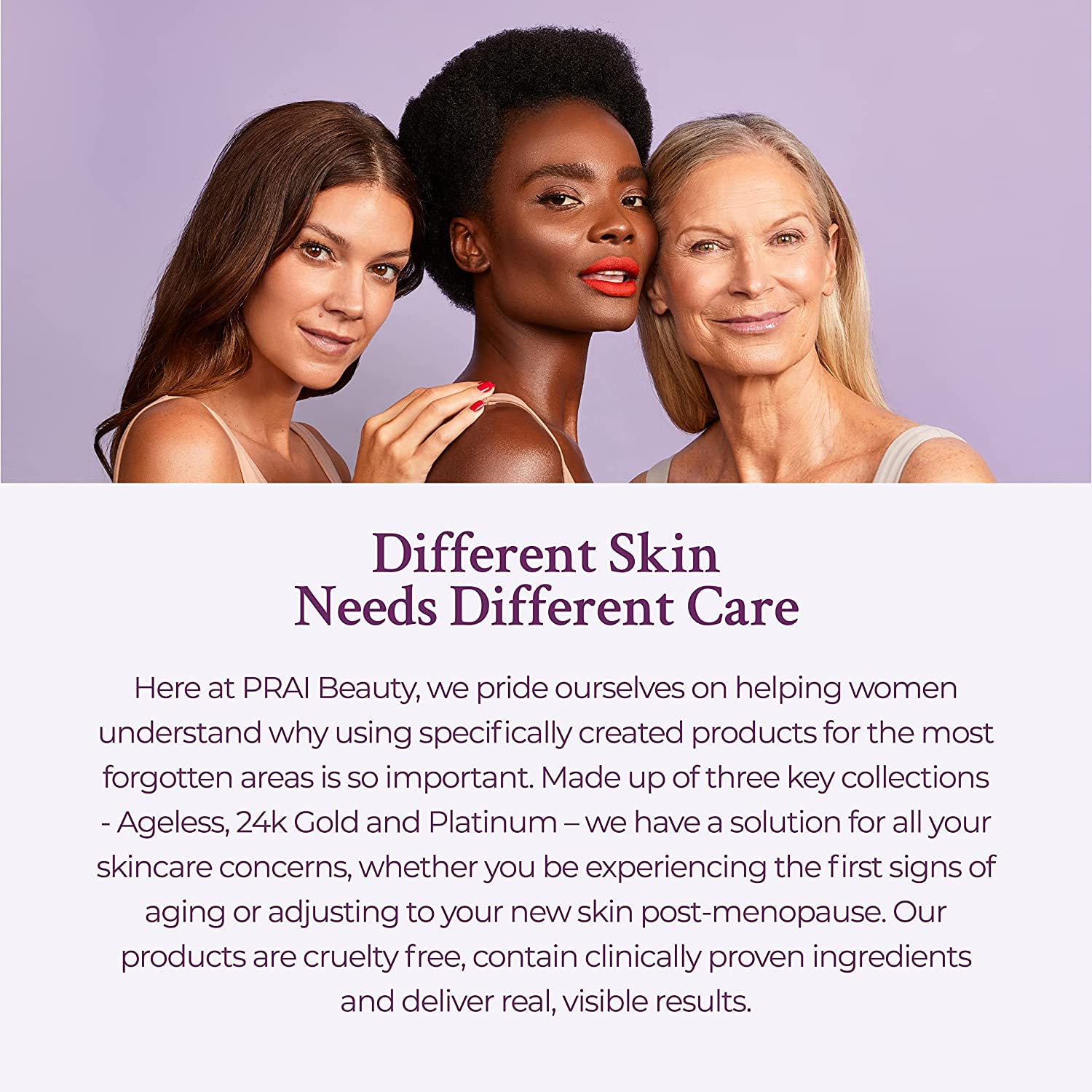 PRAI Ageless Neck Night Cream swatch illustrating rich hydration.
