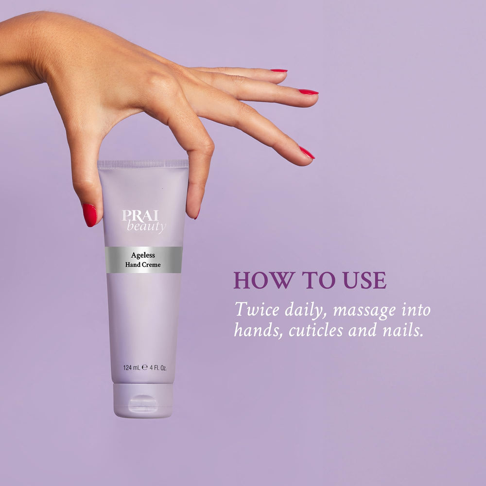 Cruelty-free badge on PRAI Ageless product packaging