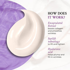 PRAI Beauty Encapsulated Retinol smoothing closeup with wrinkle reduction emphasis
