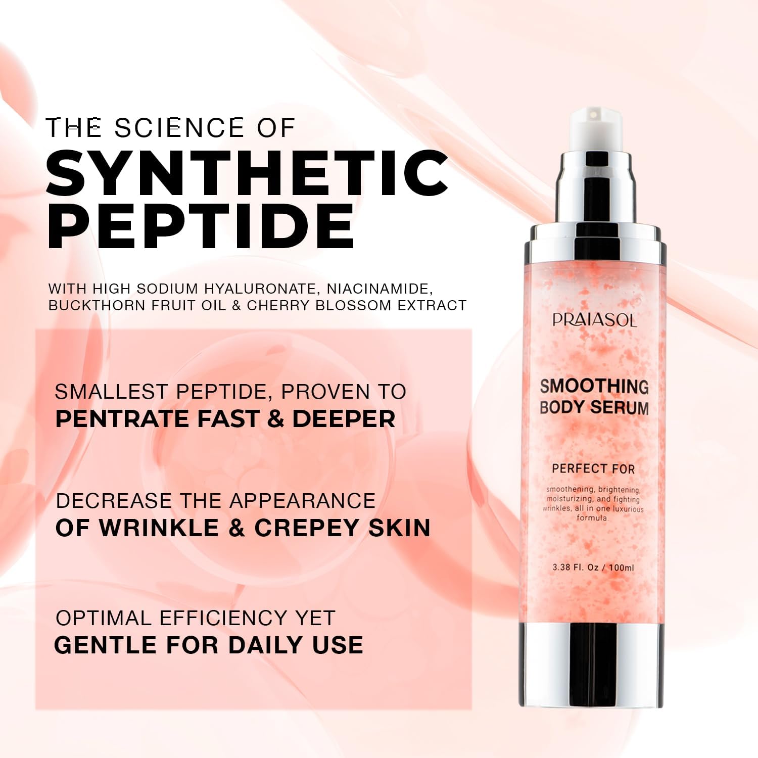 Close-up of serum texture spreading onto the skin for fast absorption