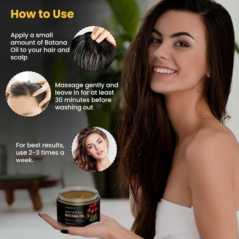 Praiasol Batana Oil on shelf suggests a natural hair care routine.