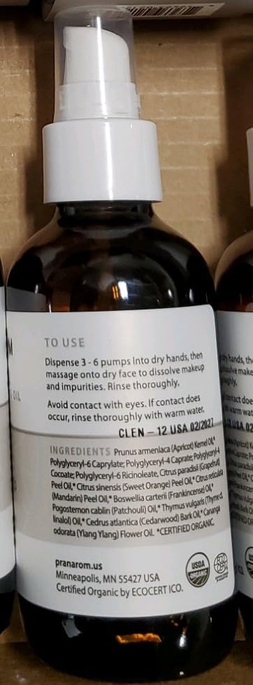 Pranarom Pure Facial Cleansing Oil cruelty-free symbol—vegan, natural ingredients for mindful skincare.