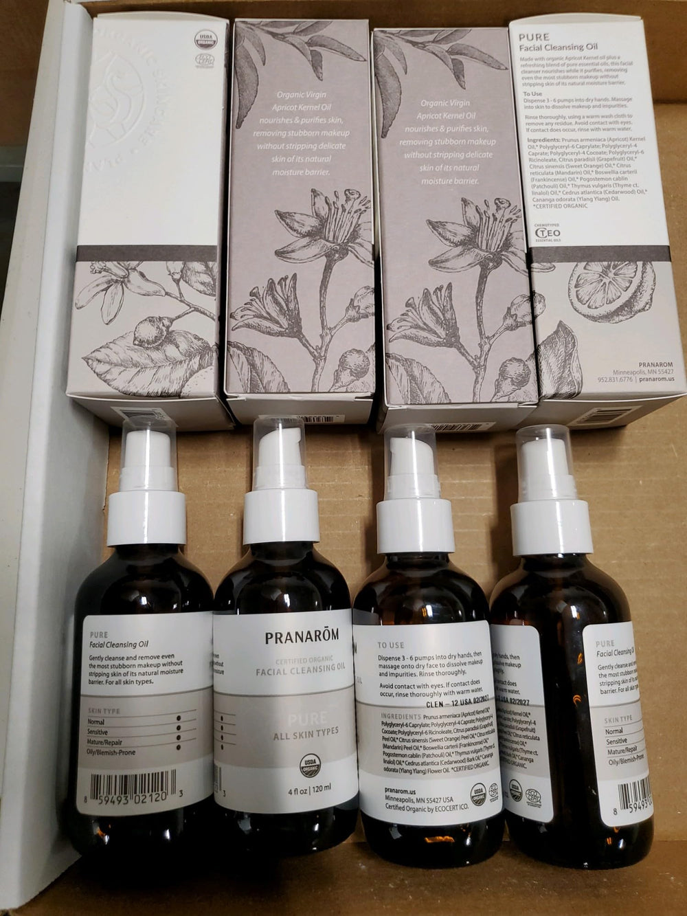 Pranarom Pure Facial Cleansing Oil orange and grapefruit notes—refreshing wash.