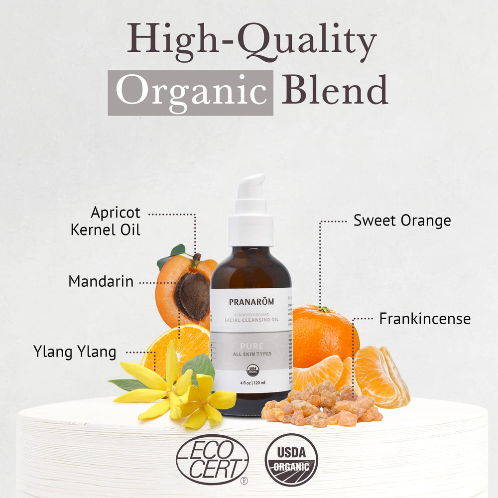 Pranarom Pure Facial Cleansing Oil texture on the skin—luxuriously light yet effective.