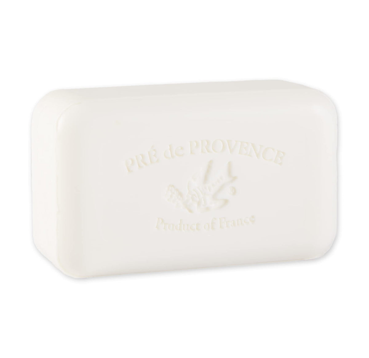 Pre de Provence artisanal soap bar quad milled close-up showing smooth texture and craftsmanship