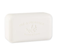 Pre de Provence artisanal soap bar quad milled close-up showing smooth texture and craftsmanship