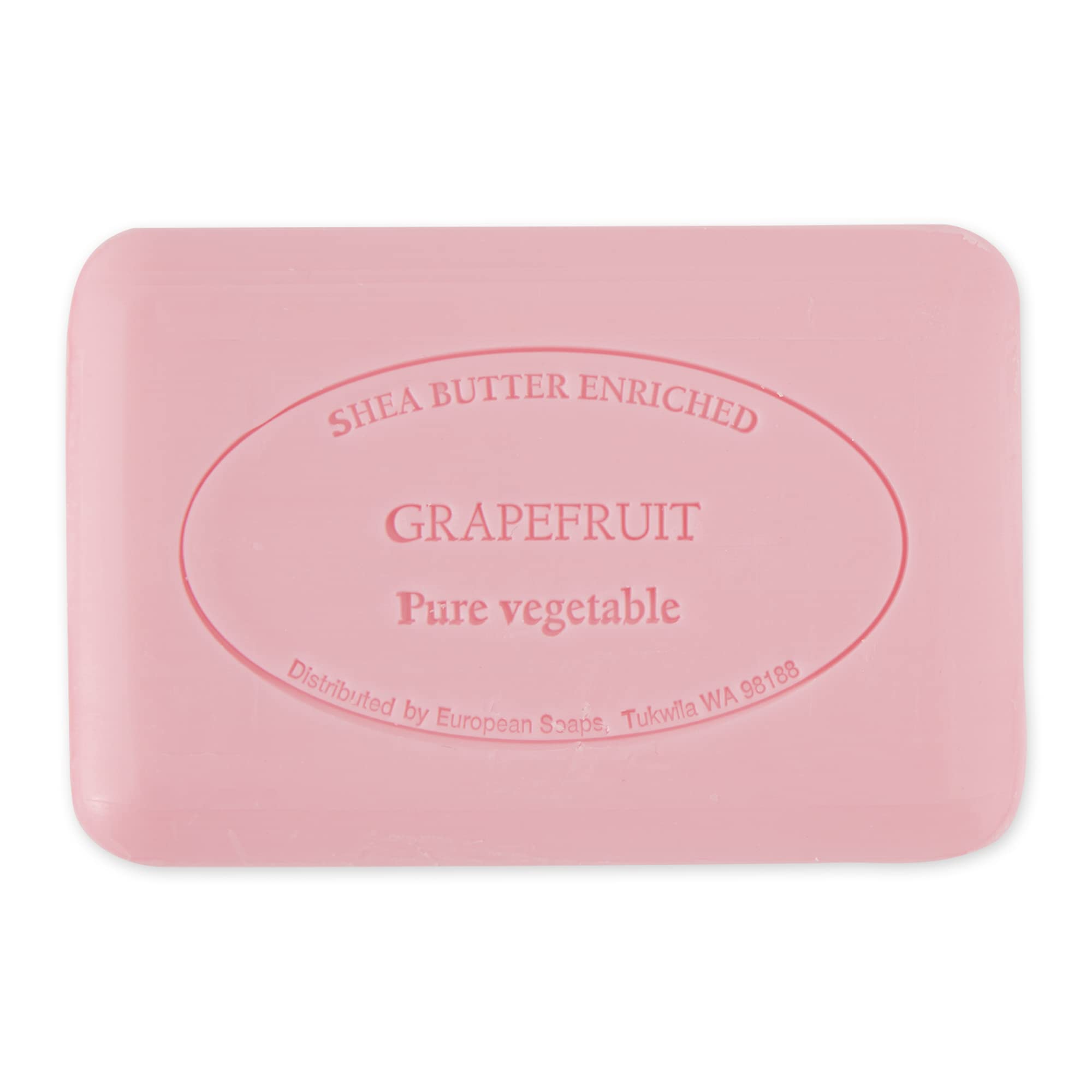 Pre de Provence quad-milled artisanal soap close-up showing smooth texture.