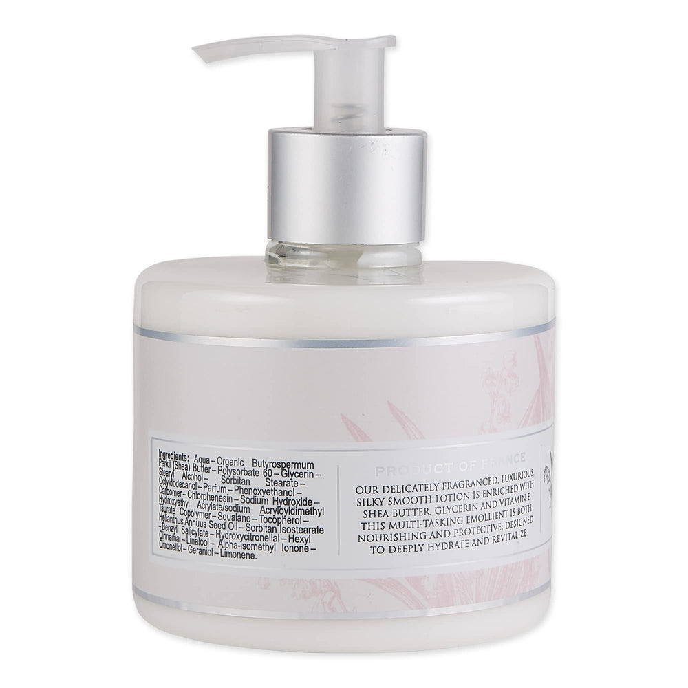 Pre de Provence lotion enriched with Shea Butter for deeply nourished, comfortable hands.