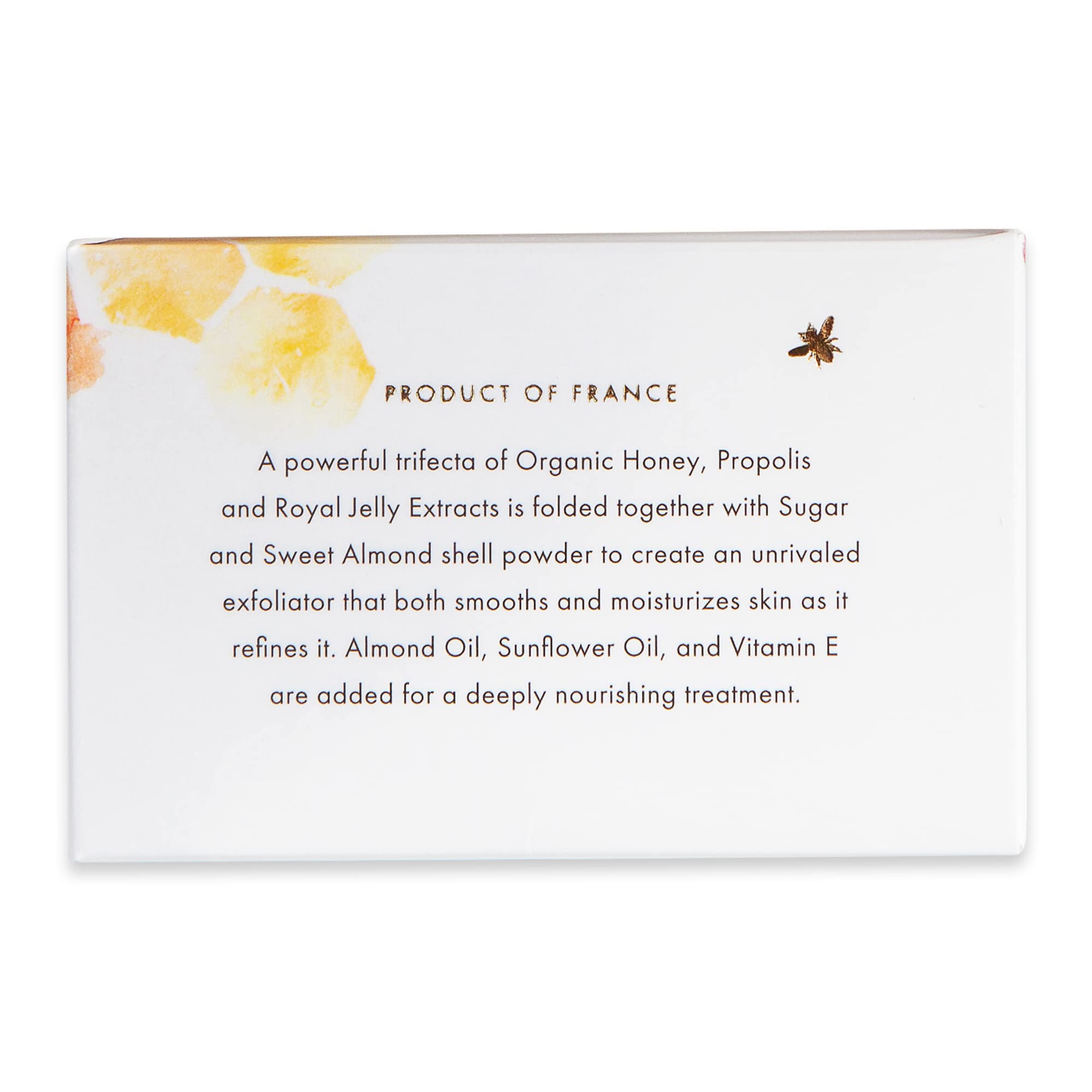 Almond oil bottle from the Pre de Provence collection for nourishing skin care.