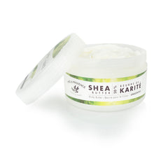 Pre de Provence Luxe Butter cream texture close-up shows rich, non-greasy hydration.