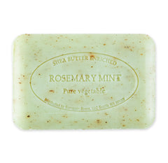 Pre de Provence quad-milled soap lather shows smooth, creamy cleansing