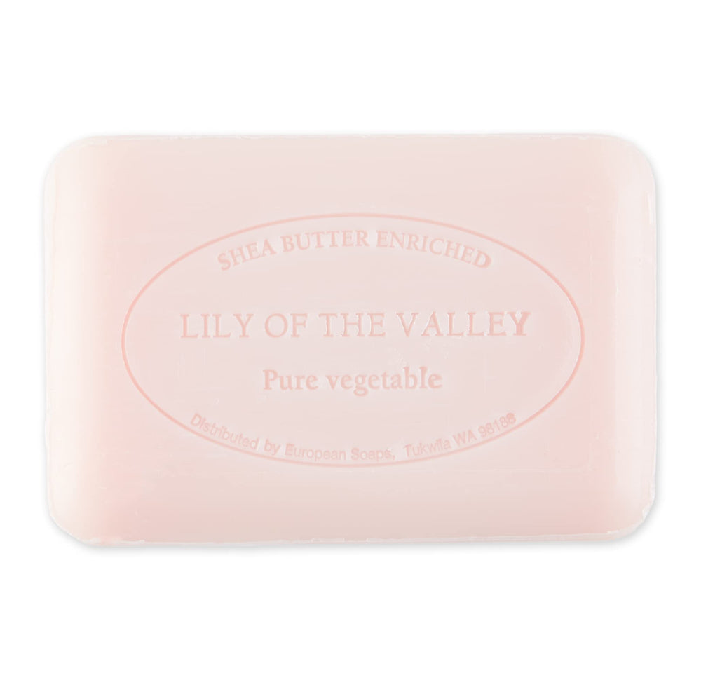 Quad milled texture from Pre de Provence soap for smooth use.