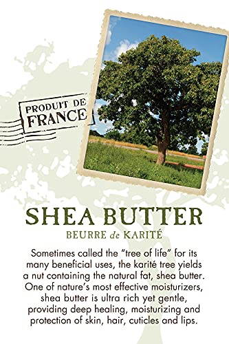 Pre de Provence Shea Butter Bar packaging detail emphasizes natural ingredients