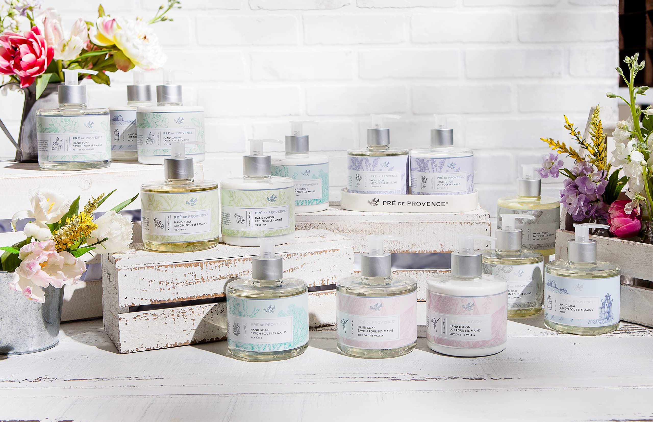 Gift-ready packaging of Pre de Provence Shea Butter Hand Lotion.